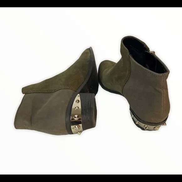 Circus Sam Edelman Holt Ankle Bootie Green Suede - Picture 3 of 6